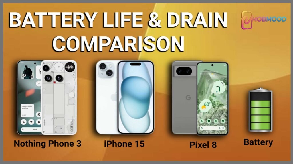 Nothing Phone 3 Battery Life 5G Drain Comparison